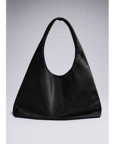 & Other Stories Nylon Shoulder Bag - Black