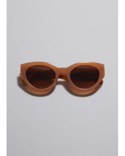 & Other Stories Cat-eye Sunglasses - Brown