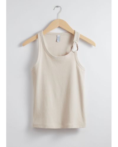 & Other Stories Metal-buckle Tank Top - Natural