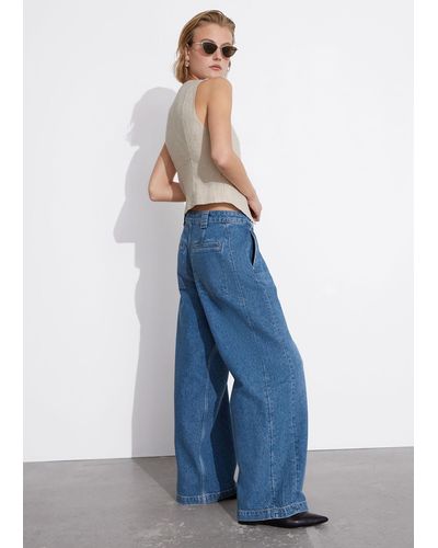 & Other Stories Relaxed Wide Jeans - Blue