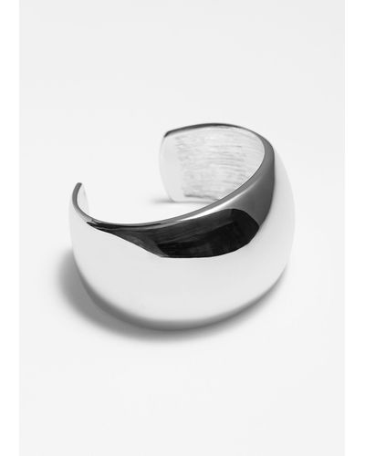 & Other Stories Chunky Bangle - White