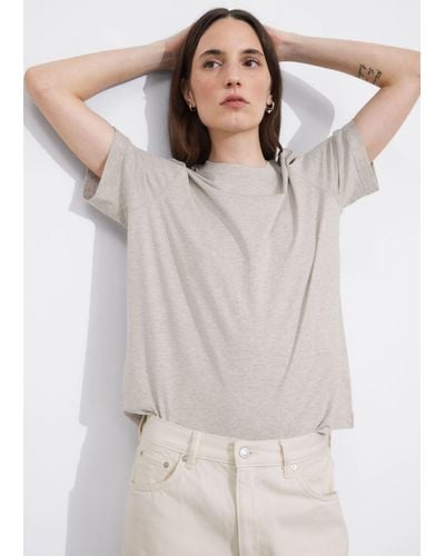 & Other Stories Relaxed T-shirt - Natural
