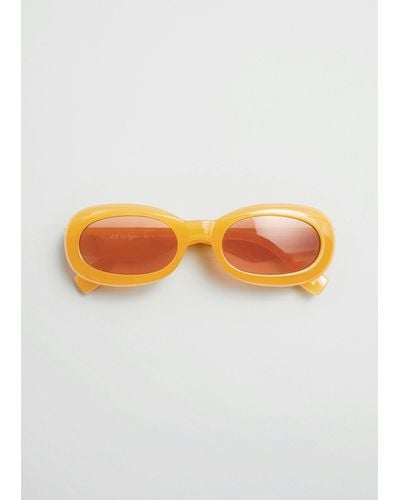 & Other Stories Le Specs Outta Trash Sunglasses - Orange