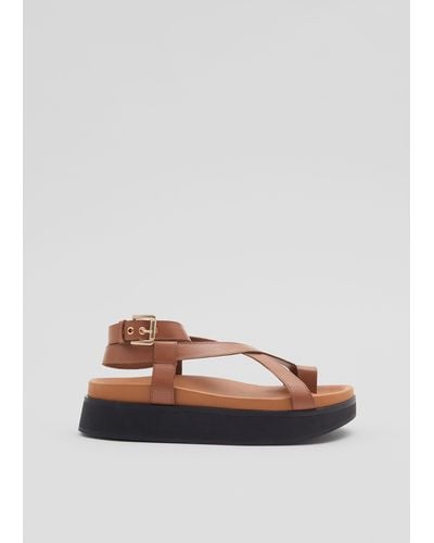 & Other Stories Chunky Leather Sandals - Natural