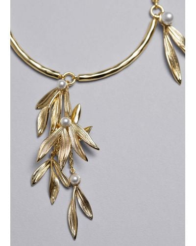 & Other Stories Embellished Bracelet - Metallic