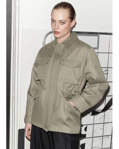 & Other Stories Utility Jacket - Gray