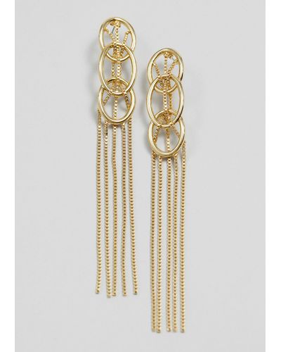 & Other Stories Hanging Chain Earrings - Metallic