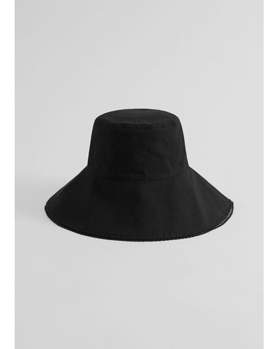 & Other Stories Detailed Bucket Hat - Black