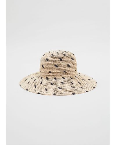 & Other Stories Woven Straw Hat - White