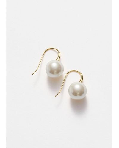 & Other Stories Classic Pearl Earrings - Natural
