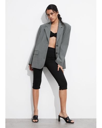 & Other Stories Single-breasted Blazer - Grey