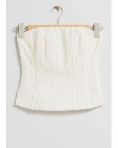 & Other Stories Corset Top - White