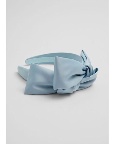 & Other Stories Bow Alice Headband - Blue
