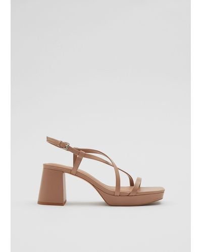 & Other Stories Strappy Leather Sandals - Natural