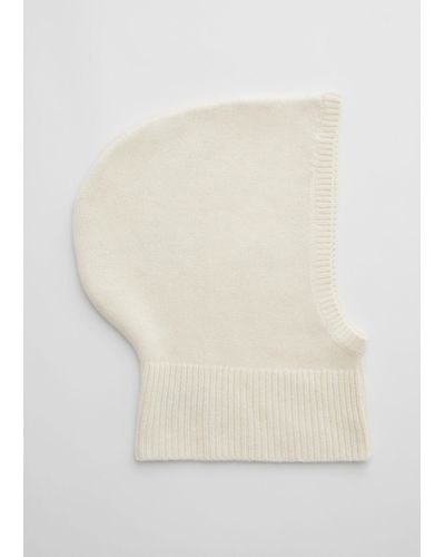 & Other Stories Fitted Cashmere Hood - White