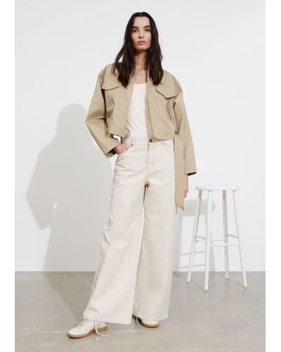 & Other Stories Shawl-collar Jacket - Natural