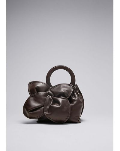 & Other Stories Leather Blossom Bag - Multicolour