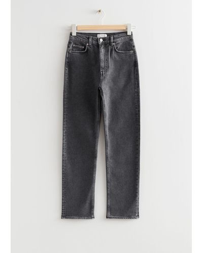 & Other Stories Slim Jeans - Gray