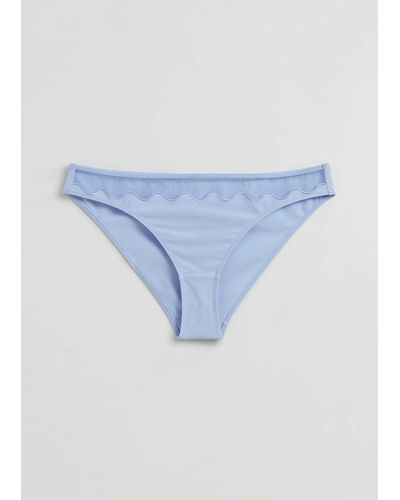 & Other Stories Sheer Wave Briefs - Blue