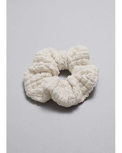 & Other Stories Bubbly Scrunchie - Grey