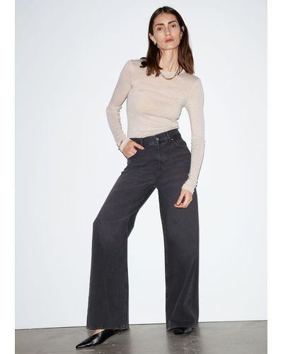 & Other Stories Wide Jeans - Grey