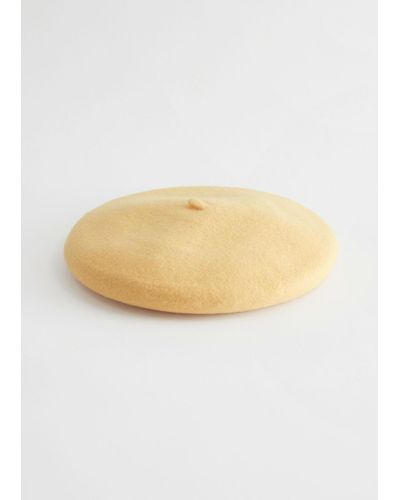 & Other Stories Wool Beret - Natural