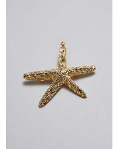 & Other Stories Starfish Hair Clip - Metallic