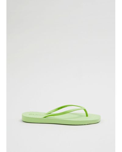 & Other Stories Sleepers Tapered Flipflops - Grün