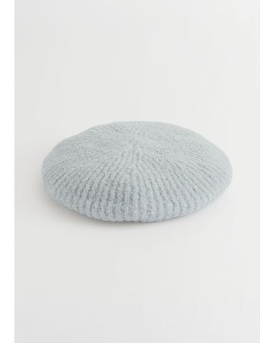 & Other Stories Wool Knit Beret - Green