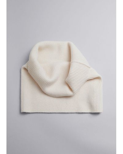 & Other Stories Soft Wool Tube Scarf - Natural
