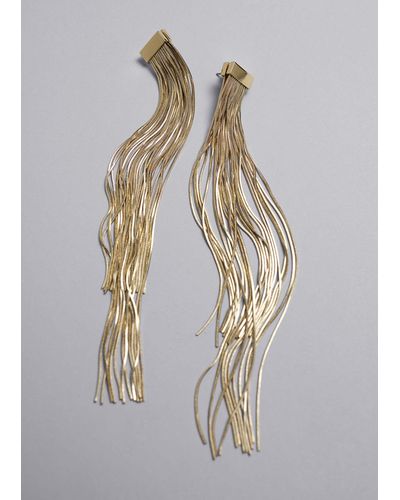 & Other Stories Multi Chain Earrings - Natural