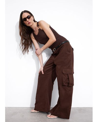 & Other Stories Cargo Pants - Brown