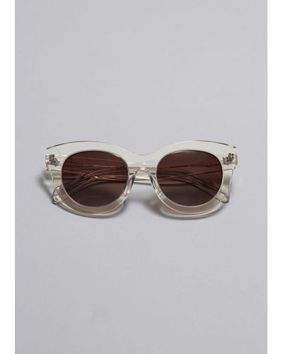 & Other Stories Polarized Cat-eye Sunglasses - Brown