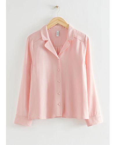 & Other Stories Soft Pyjama Top - Pink