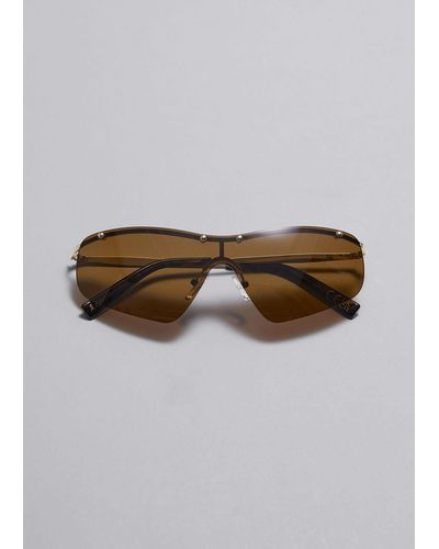 & Other Stories Rimless Sunglasses - Grey