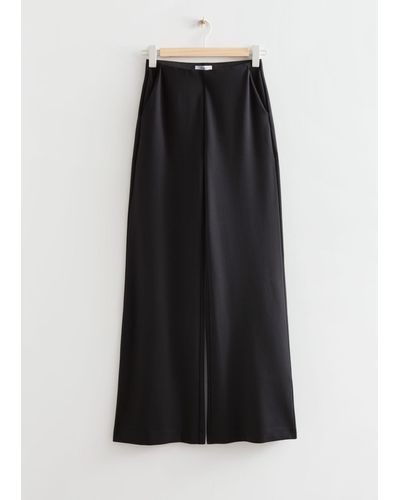 & Other Stories Wide Pants - Black