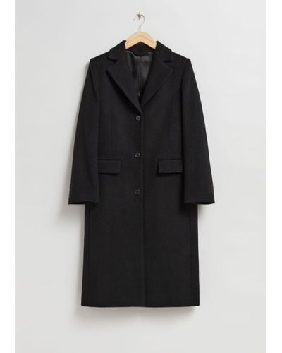 & Other Stories Single-breasted Coat - Black