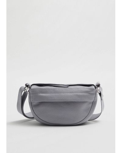 & Other Stories Small Soft Leather Crossbody Bag - White