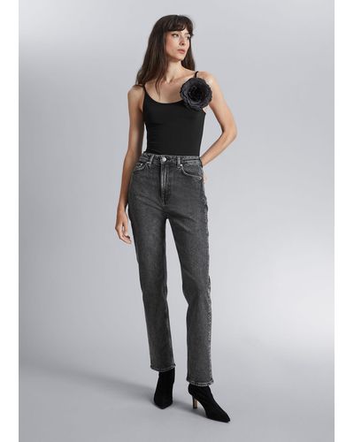 & Other Stories Slim Cut Jeans - Grey