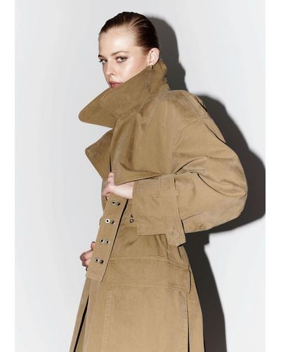 & Other Stories Flap-pocket Trench Coat - Natural
