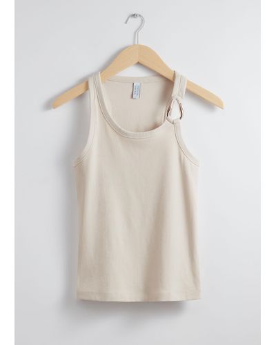 & Other Stories Tanktop Mit Metallschnalle - Natur