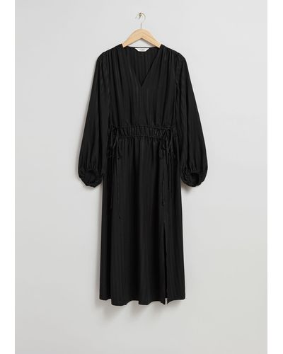 & Other Stories Loose Fit Dress - Black