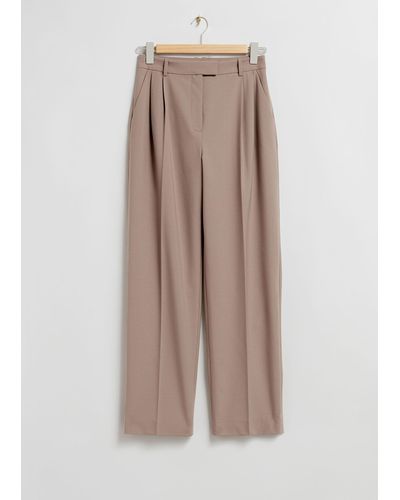 & Other Stories Relaxed Tailored Pants - Multicolour