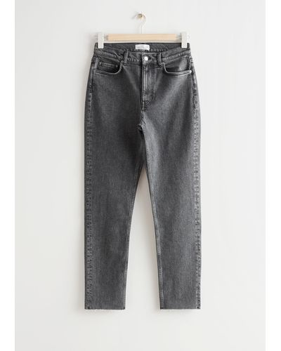 & Other Stories Tapered Jeans - Grey