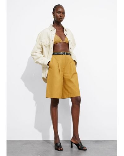 & Other Stories Knee-length Shorts - White