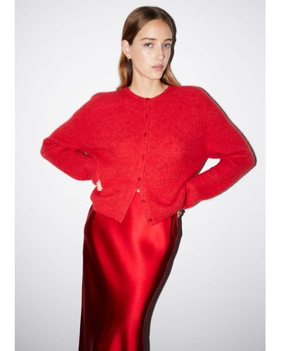 & Other Stories Knitted Cardigan - Red
