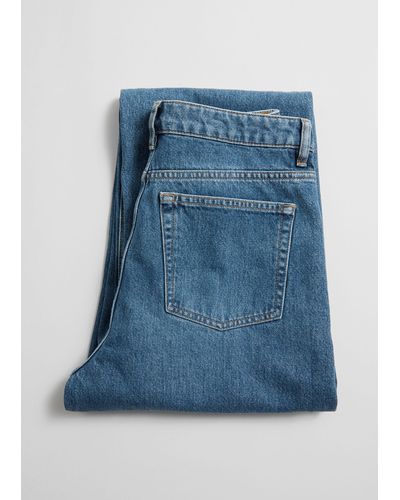 & Other Stories Relaxed Tapered Jeans - Blue