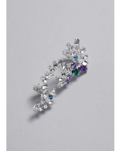 & Other Stories Radiant Crystal Ear Cuff - Brown