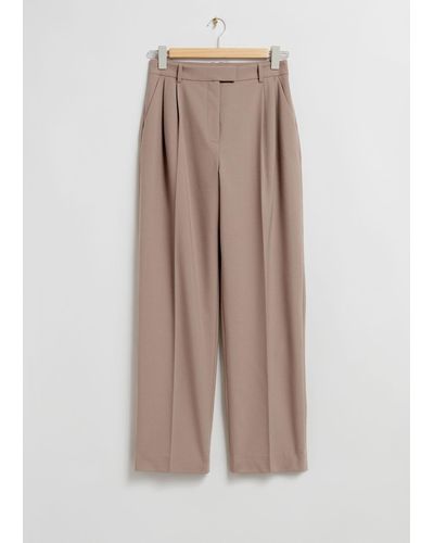& Other Stories Relaxed Tailored Pants - Multicolor