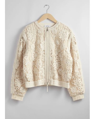 & Other Stories Boxy Braided Jacket - Natural